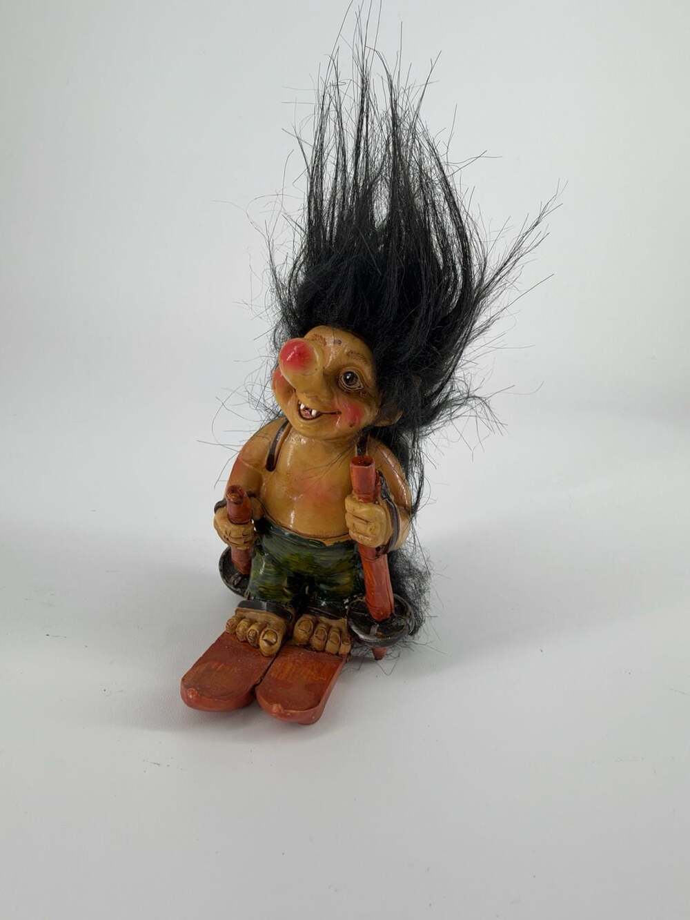 Norwegian Skier Troll Figurine 5 Inch